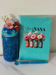 Snow globe and journals set with a matching pen