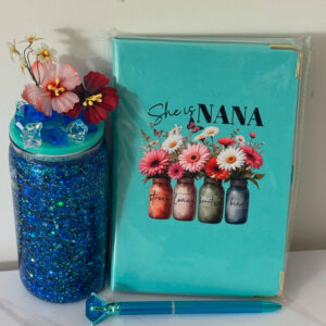 Snow globe and journals set with a matching pen
